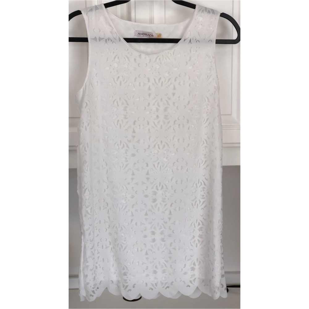 White cutout Tank